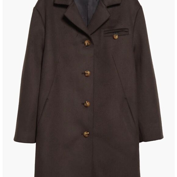 OFF-WHITE Brushed Woven Single Breasted Coat size 4 $ 2682.00 NWT - Picture 4 of 14